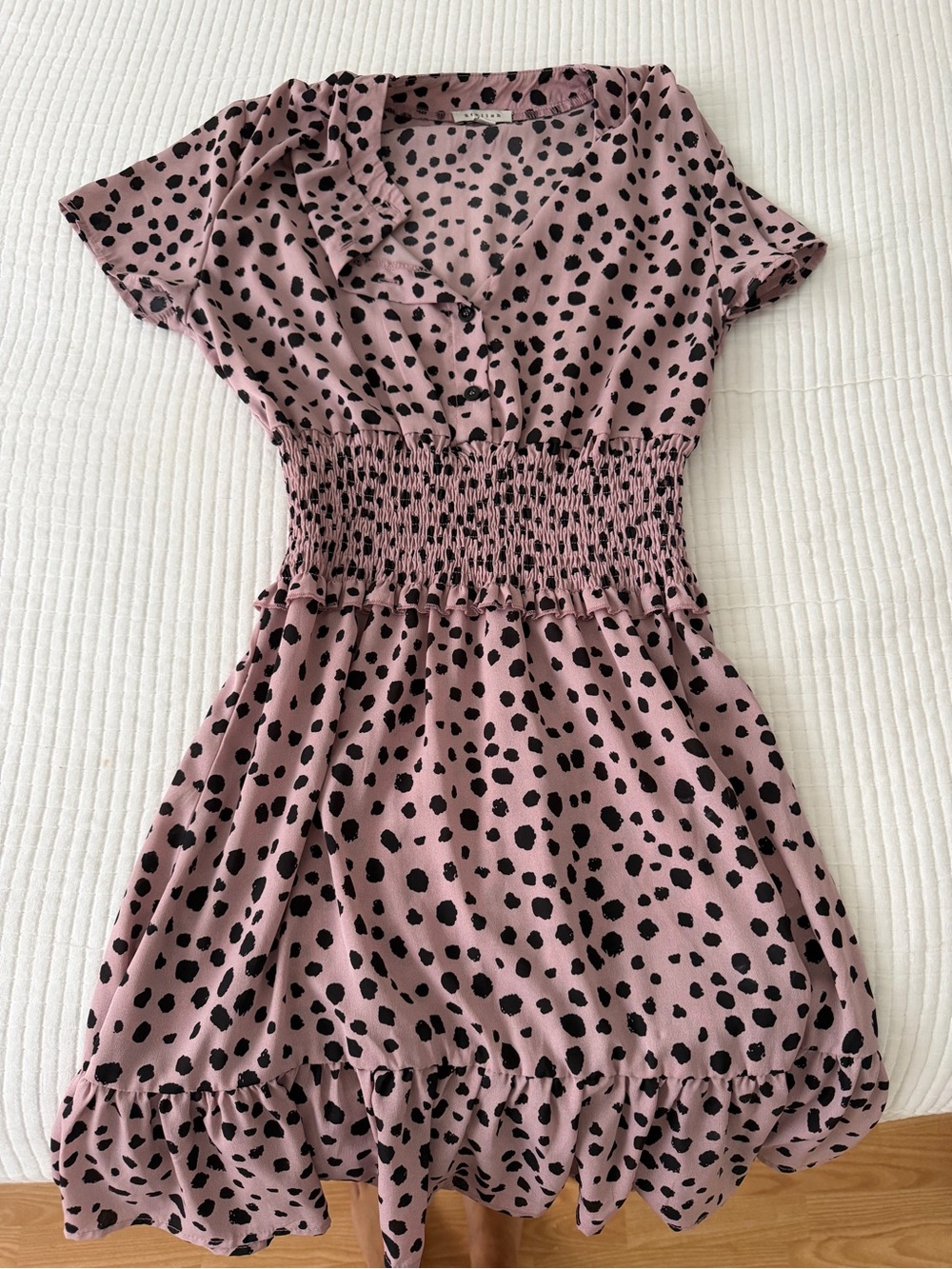 pink leopard print dress
